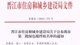 名單 | 這一地區(qū)公布16家綠色攪拌站 不在名單內(nèi)的將不被