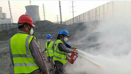 天辰水泥公司開(kāi)展“11.9”消防實(shí)戰(zhàn)演練