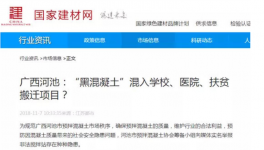 廣西天峨“黑混凝土”大開綠燈“秘密”何在？