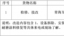 青?；ブ饒A水泥有限公司檢修、技改招標(biāo)公告