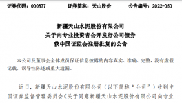 天山水泥公開發(fā)行不超過100億元公司債券！
