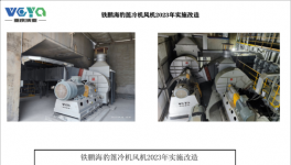節(jié)電2000KW以上，又有兩條線蓖冷機風機技改成功！